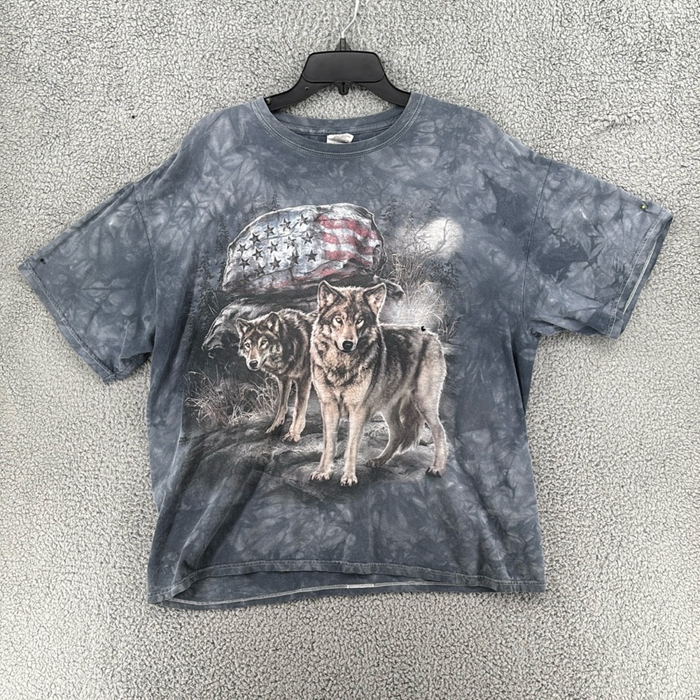 Gilden American Wolf Graphic T-Shirt Men’s‎ Sz XL